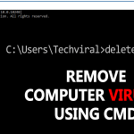 How to remove viruses from computer using CMD