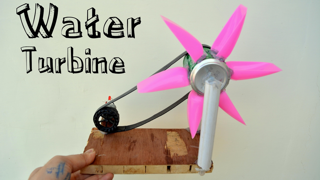 How to make Small Homemade Hydro electric Power Turbine Generator ... Circuit Diagram